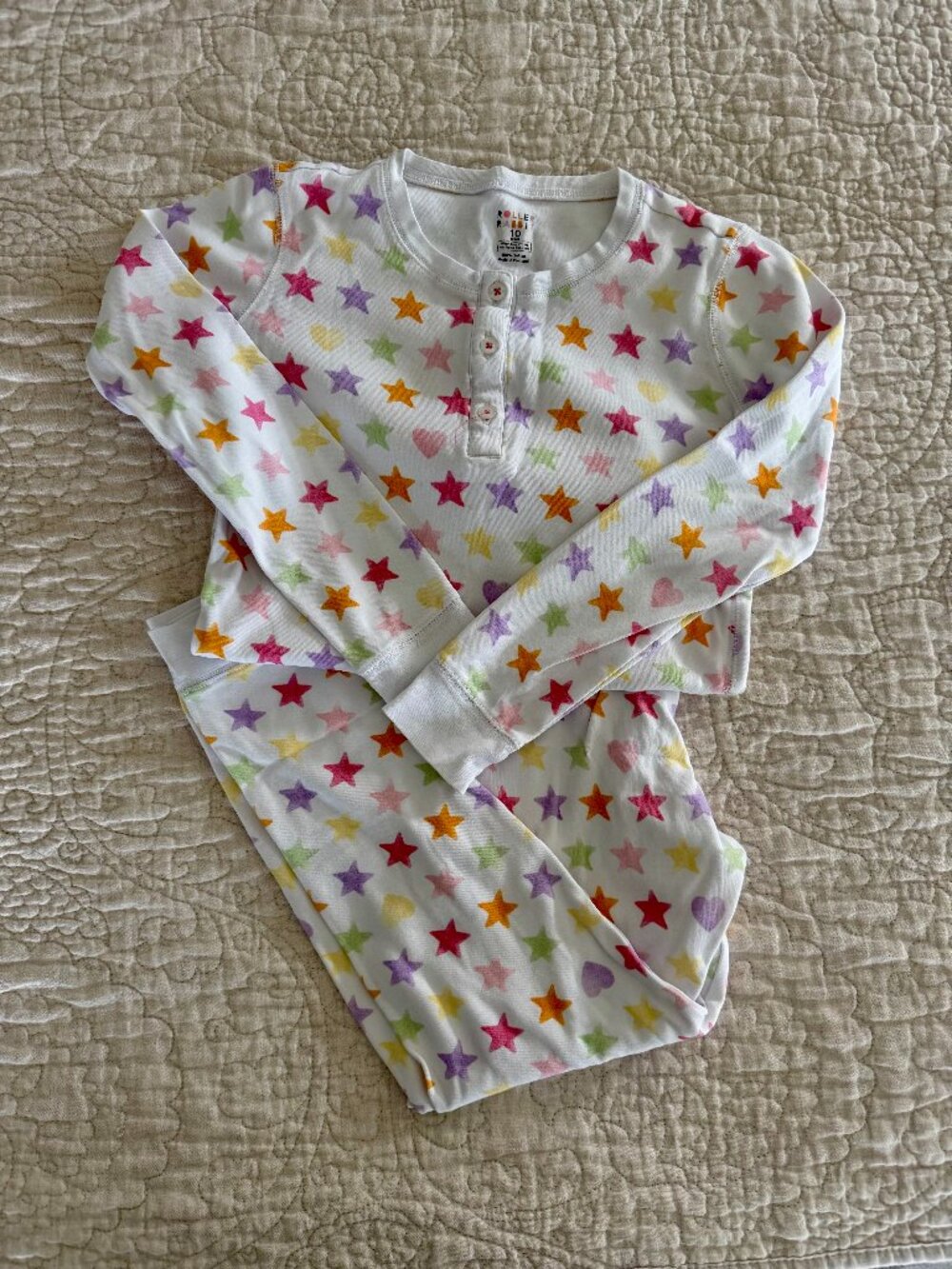 Roller Rabbit Star Kids Pajama Set, Size 10